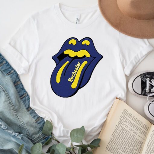Rochester Lips Yellowjackets Rolling Stones Parody tshirt