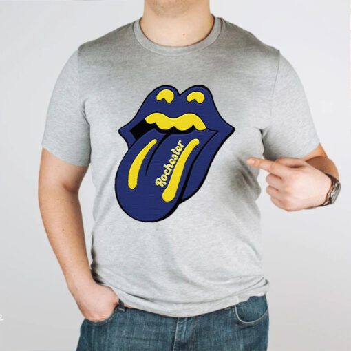 Rochester Lips Yellowjackets Rolling Stones Parody tshirts