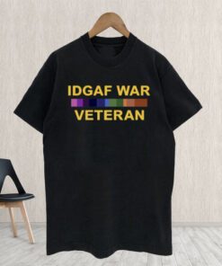 Sam Zo1oft Idgaf War Veteran T-Shirt