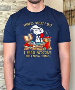 Snoopy That’s What I Do I Read Books And I Know Things 2023 Vintage TShirts