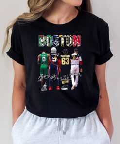 Tatum Marchand Boston Celtics New England Patriots Boston Bruins and Boston Red Sox signatures t shirts