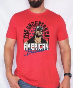 The Undertaker American Badass Tri-Blend T Shirts