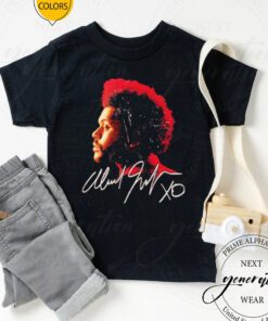 The weeknd rapper American signature t shirt