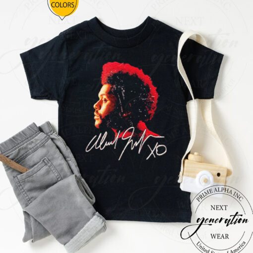 The weeknd rapper American signature t shirt