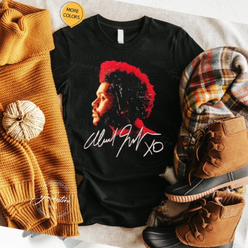 The weeknd rapper American signature t shirts