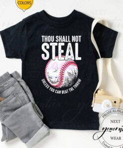 Thou Shall Not Steal Baseball Baseball Dad And Mom T Shirt