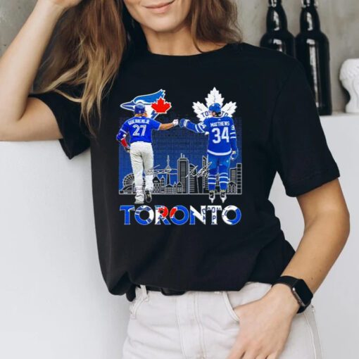 Toronto Sports Vladimir Guerrero Jr And Auston Matthews Signatures t shirts