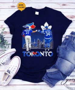 Toronto Sports Vladimir Guerrero Jr And Auston Matthews Signatures tshirt