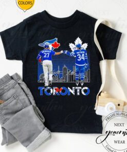 Toronto Sports Vladimir Guerrero Jr And Auston Matthews Signatures tshirts