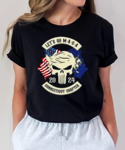 Trump Skull Let’s Go Maga 2023 Connecticut Chapter t shirts