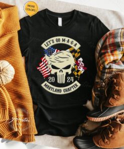 Trump Skull Let’s Go Maga 2023 Maryland Chapter t shirt