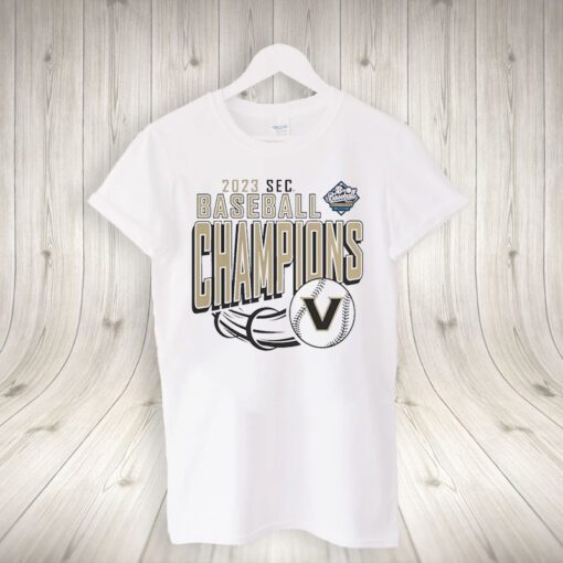 Vanderbilt Commodores 2023 SEC Baseball Conference Tournament Champions T-Shirt