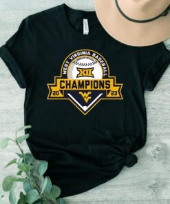 West Virginia Mountaineers 2023 Big 12 Baseball Regular Season Champions Shirts