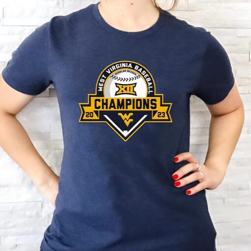 West Virginia Mountaineers 2023 Big 12 Baseball Regular Season Champions T Shirt