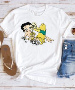 Winnie The Pooh Pouring Honey On Betty Shirts