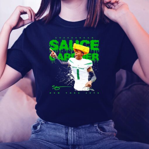 sauce Gardner New York Jets cheesehead shirts