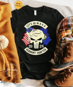 trump Skull Let’s Go Maga 2023 Vermont Chapter T Shirt