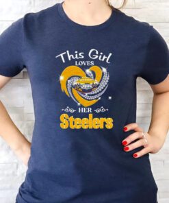 2023 Pittsburgh Steelers This Girl Loves Her Steelers Heart Diamond Shirts