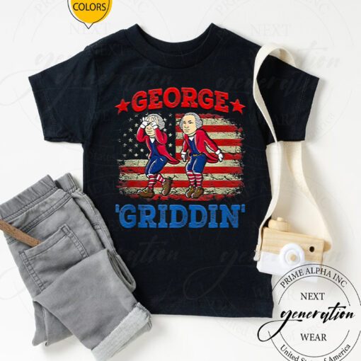 4th Of July George Washington Griddy George Griddin TShirt