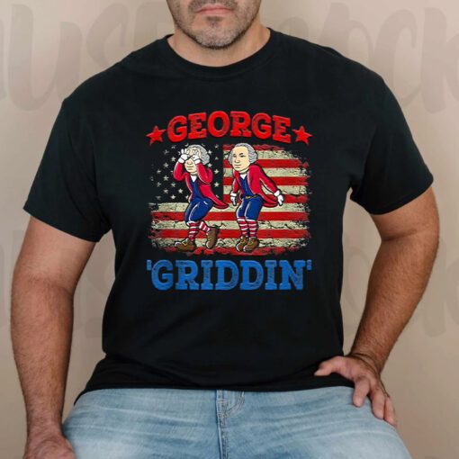 4th Of July George Washington Griddy George Griddin TShirts