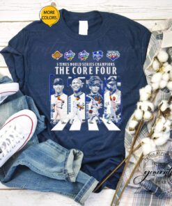 5 times world series Champions the core four abbey road signatures shirts