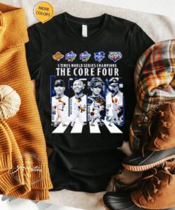 5 times world series Champions the core four abbey road signatures t shirt