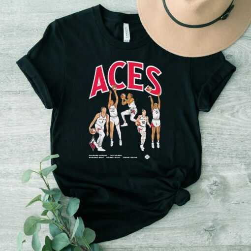 Aces Team Starting Five Wnba Las Vegas Team Shirts