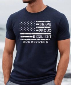 Adult Purple 2023 Month Military Child TShirt