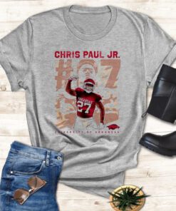 Arkansas Razorbacks Chris Paul Jr 2023 NCAA Football t shirt