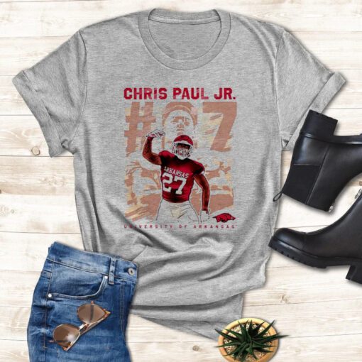 Arkansas Razorbacks Chris Paul Jr 2023 NCAA Football t shirt