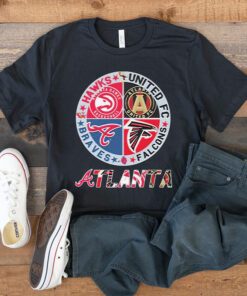 Atlanta Braves Atlanta Falcons Atlanta Hawks Atlanta United Fc Logo 2023 TShirts