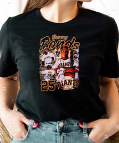 Barry Bonds 25 San Francisco Giants signature shirts