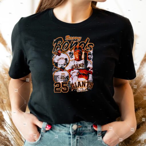 Barry Bonds 25 San Francisco Giants signature shirts