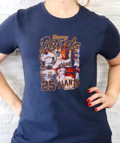 Barry Bonds 25 San Francisco Giants signature t shirt
