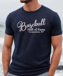 Baseball Hall of Fame Dusty Purple Slub T Shirts
