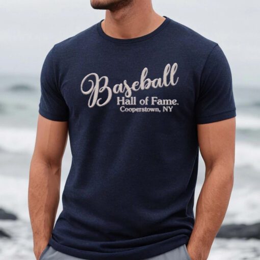 Baseball Hall of Fame Dusty Purple Slub T Shirts