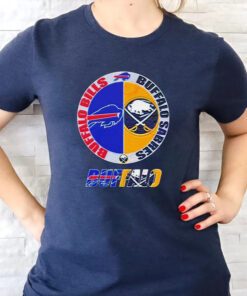 Buffalo Bills and Buffalo Sabres Logo Team Sport TShirt