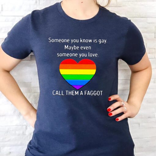 Call Them A Faggot Someone You Know Is Gay T Shirt