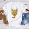 Cartoon Fat Garfield Scratching Shirts