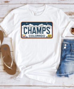 Denver Champs License Plate Shirts