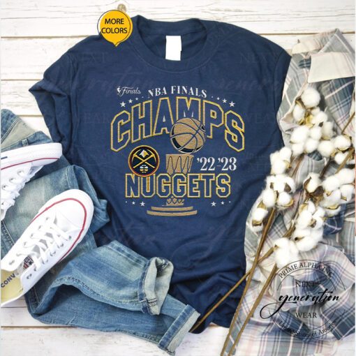 Denver Nuggets 2023 Nba Finals Champions Slip Trophy T Shirts