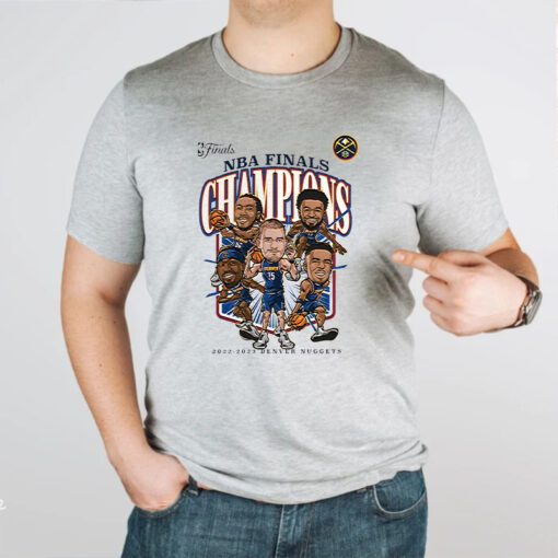 Denver Nuggets 2023 Nba Finals Champions Windmill Team Caricature TShirt