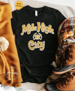 Denver Nuggets Mile High City Crewneck T Shirt