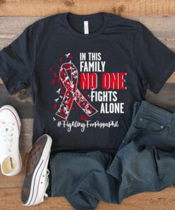 In this family no one fights alone fighting forpoppaphil 2023 t shirt