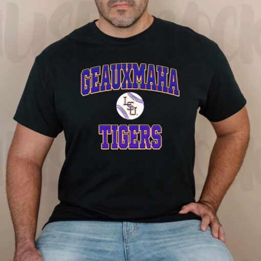 Jimmy Burrow wearing Geauxmaha Tigers shirts