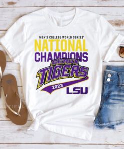 LSU Geaux Tigers 2023 Baseball College World Series National Champions Shirts