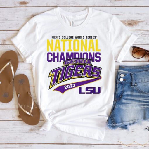 LSU Geaux Tigers 2023 Baseball College World Series National Champions Shirts