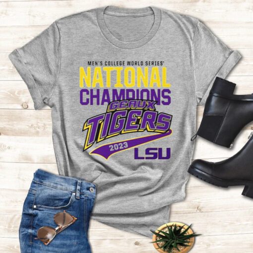 LSU Geaux Tigers 2023 Baseball College World Series National Champions T Shirt