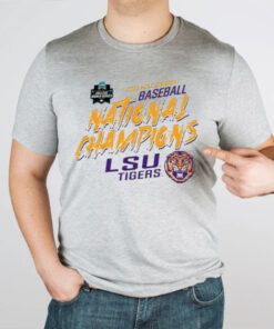 LSU Tigers 2023 NCAA DI Men’s Baseball College World Series Champions Slant TShirts