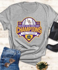 LSU Tigers 2023 NCAA Men’s Baseball College World Series Champions Shield Shirts